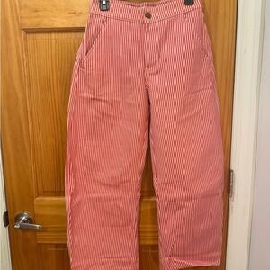 Striped Red Barrel Leg Sonderhaus Pants